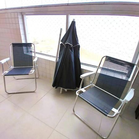 Ap Frente Mar Com Ar-Condicionado E Varanda Gourmet Mongagua Luaran gambar
