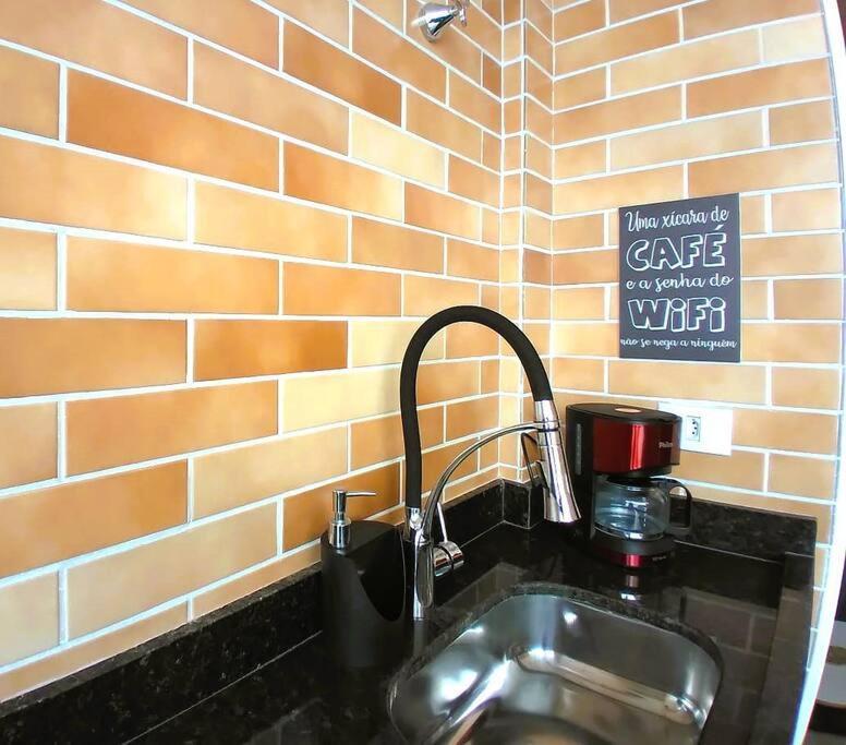 Ap Frente Mar Com Ar-Condicionado E Varanda Gourmet Mongagua Luaran gambar
